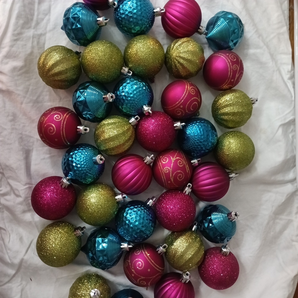 Festive Multicolor Holiday Ornament Set